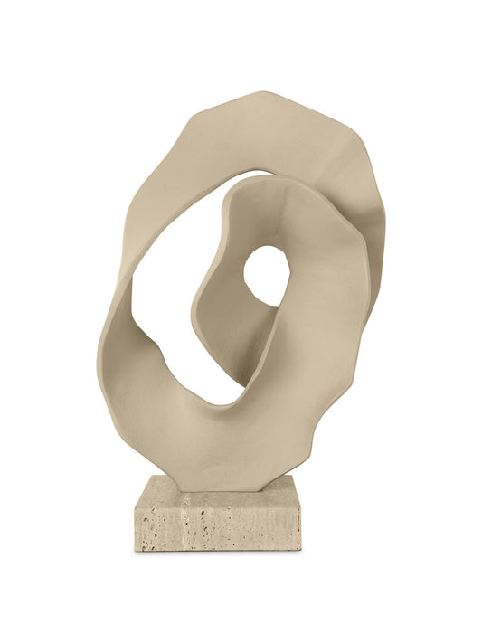 Bombyxx Luray Ornament – Sand Aluminium & Travertijn (Groot)