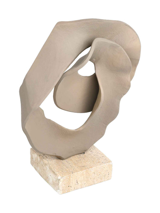 Bombyxx Luray Ornament Klein – Sand Aluminium & Travertijn