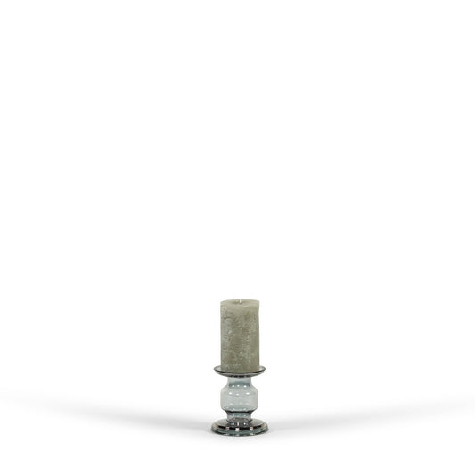 Glass chandelier rolls, grey luster no