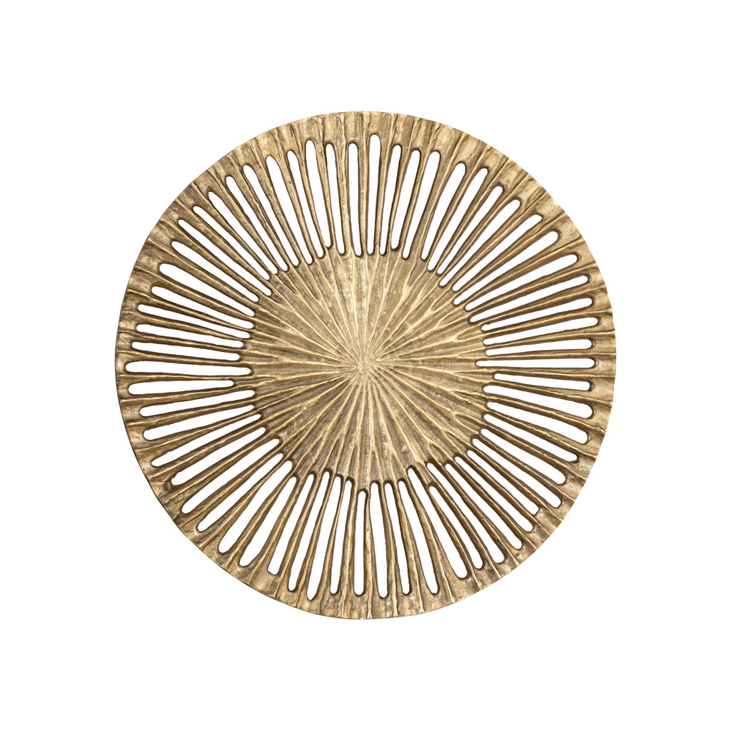 Marjun Gold casted alu wall panel open round S