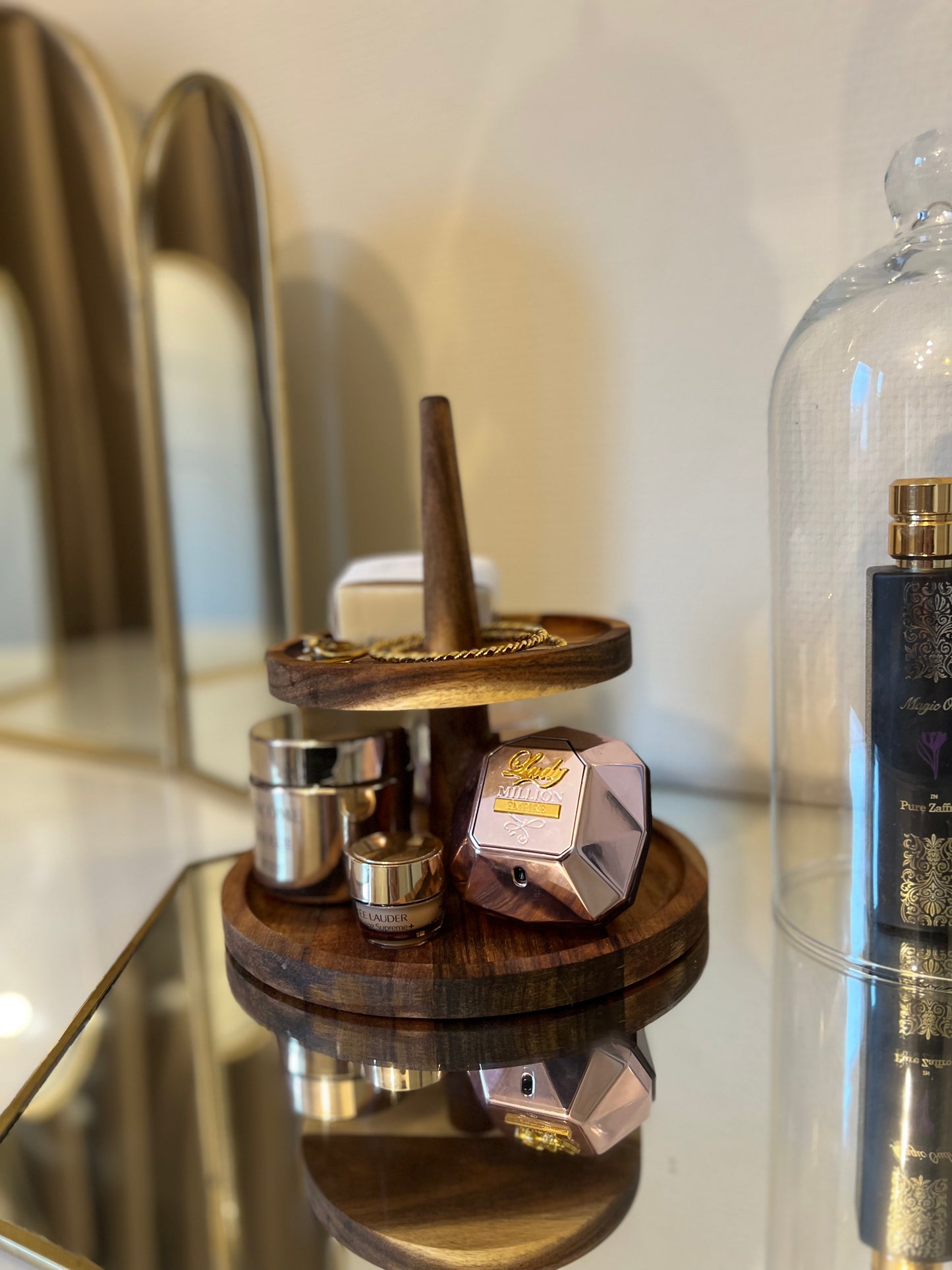 Etagere twee laags duurzaam Acaciahout