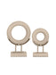 Bombyxx Enclave Ornament – Aluminium & Travertijn (2 Maten)