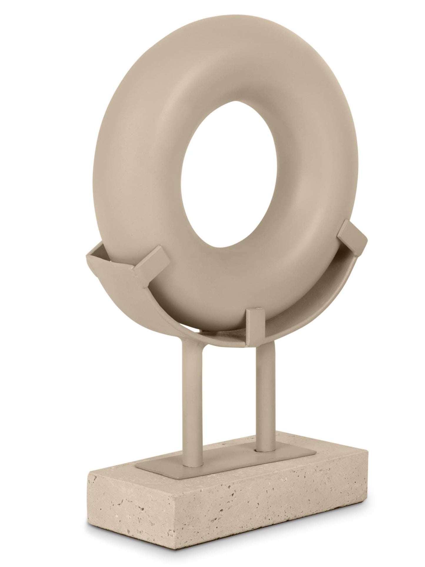 Bombyxx Enclave Ornament – Aluminium & Travertijn (2 Maten)