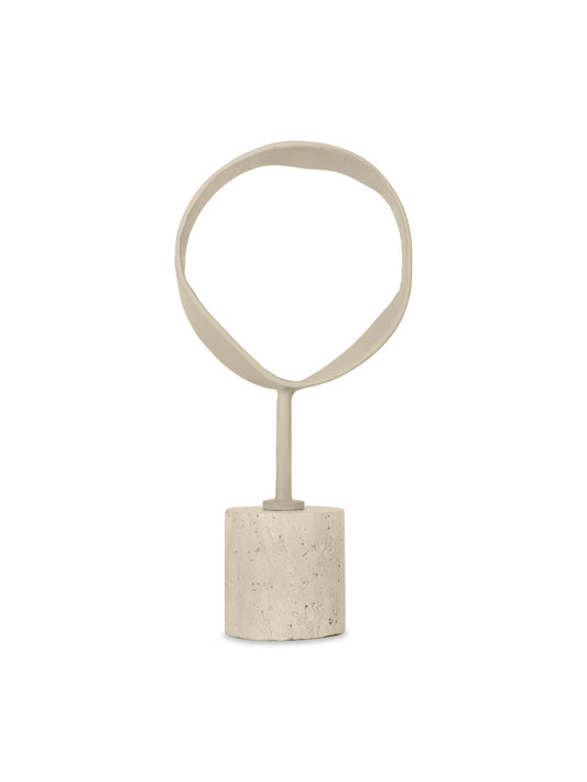 Bombyxx Verdi Ornament Klein – Zand Aluminium & Travertijn