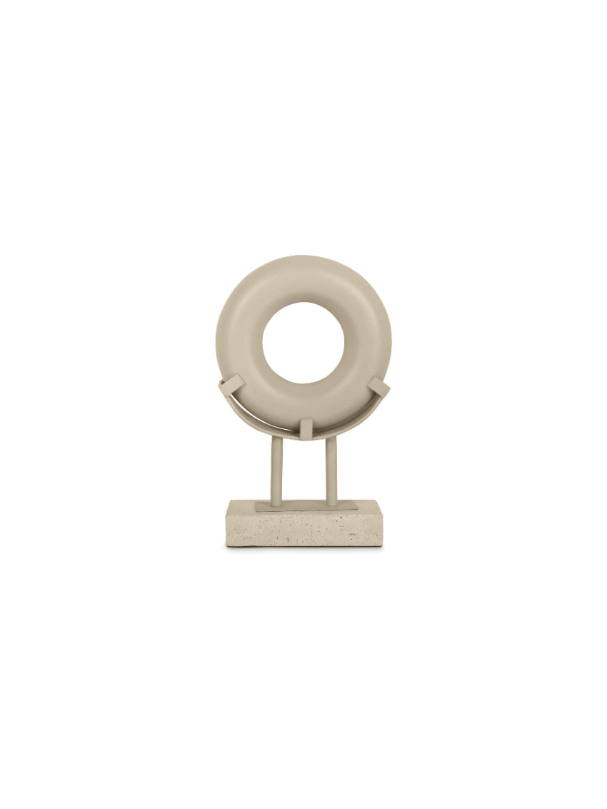 Bombyxx Enclave Ornament – Aluminium & Travertijn (2 Maten)