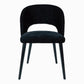 Abierto Black 102200 nanci fabric dining chair