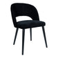 Abierto Black 102200 nanci fabric dining chair