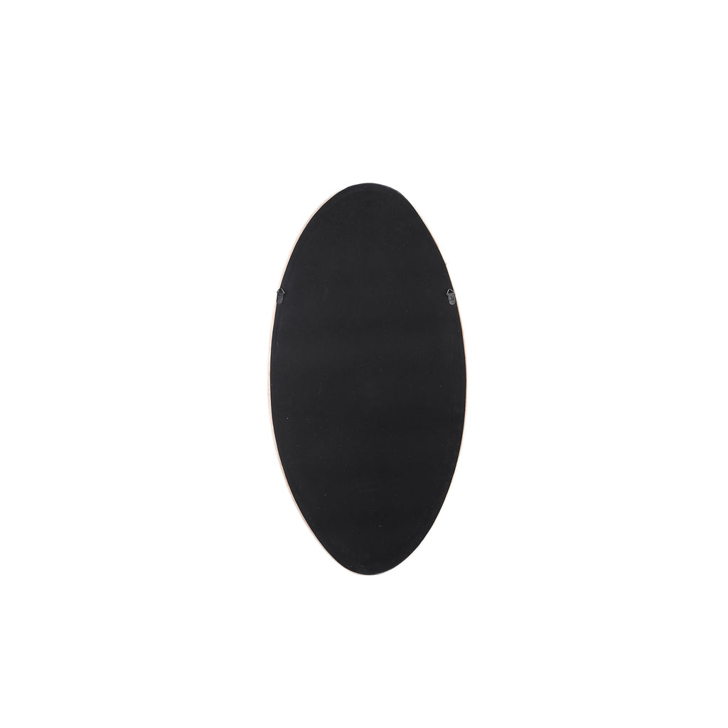 Don Beige velvet mirror organic oval S