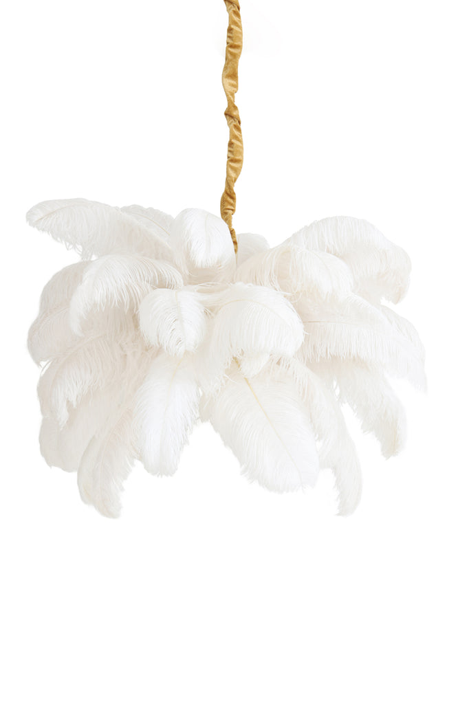 Hanglamp Feather - Wit - Ã˜80cm