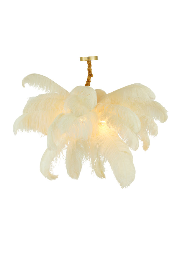 Hanglamp Feather - Wit - Ã˜80cm