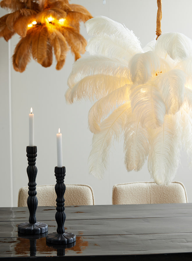 Hanglamp Feather - Wit - Ã˜80cm