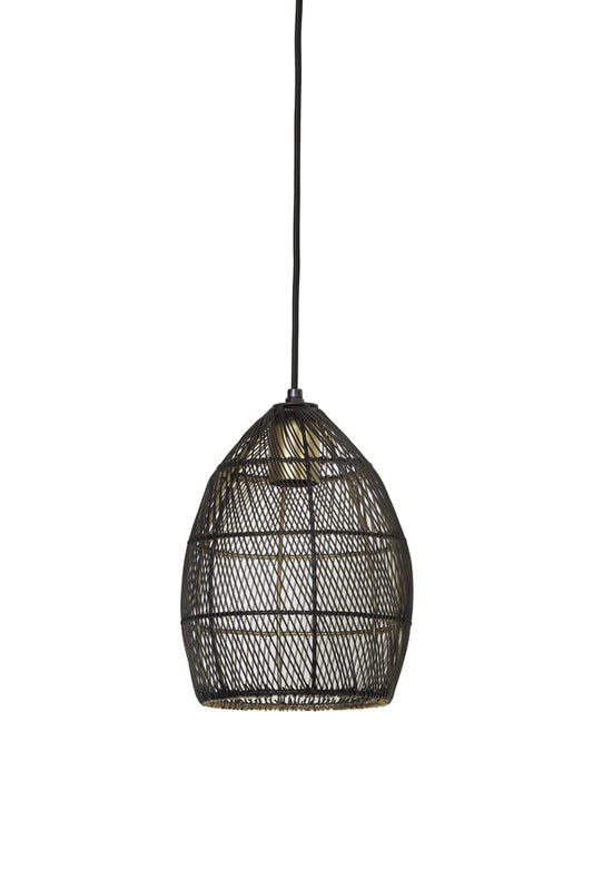 Hanglamp Meya - Zwart-Goud - Ã˜20x25cm