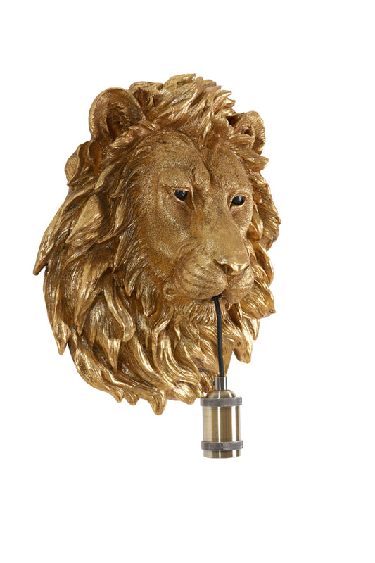 Wandlamp Lion - Brons - 33.5x19x40.5cm