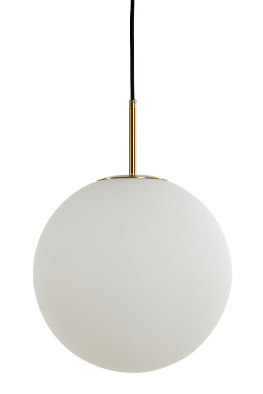 Hanglamp Medina - Wit Glas- Ã˜40cm