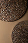 Nikael Bronze round poly shell bamboo wall panel S