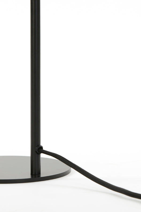 Table lamp 28x20x60 cm SUBAR matt black+smoked glass