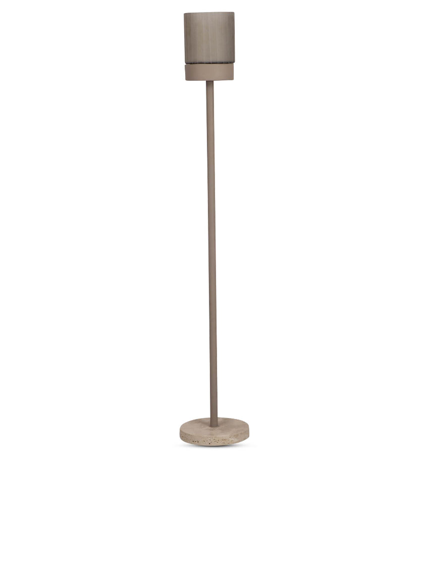 Bombyxx Mist Vloerkandelaar – Smoke/Beige Glas (S, M, L)